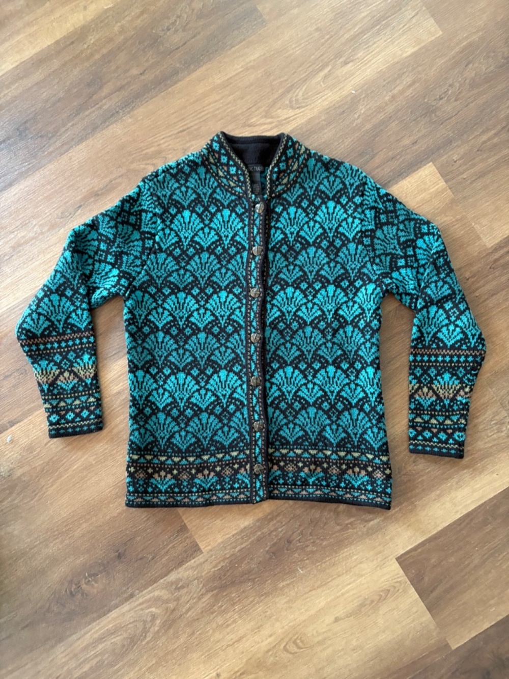 Nordic Traders Scandinavian Fair Isle Cotton Cardigan | Perfect Condition
